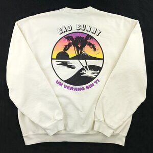 Bad Bunny Sweatshirt Un Verano Sin Ti Thick Fleece Official Merchandise Large
